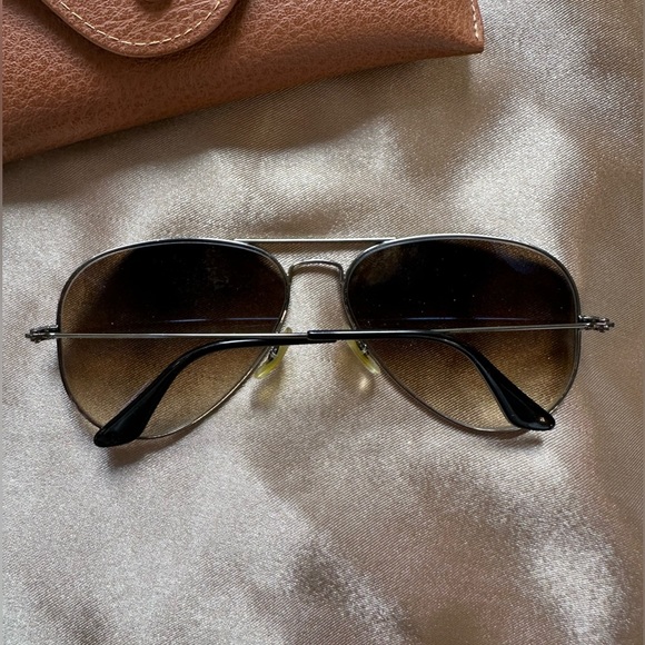 Ray-Ban Brown Gunmetal Men’s Aviator Sunglasses - Picture 11 of 14